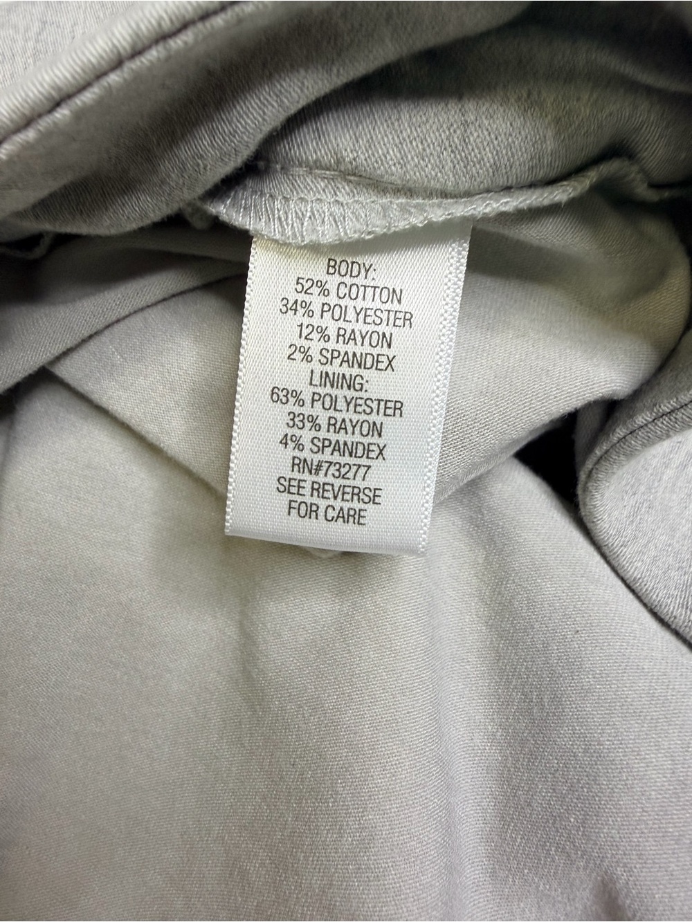 Women’s Croft&Barrow The Effortless Stretch Gray Skort Front Pockets Size 18 - Picture 5 of 7